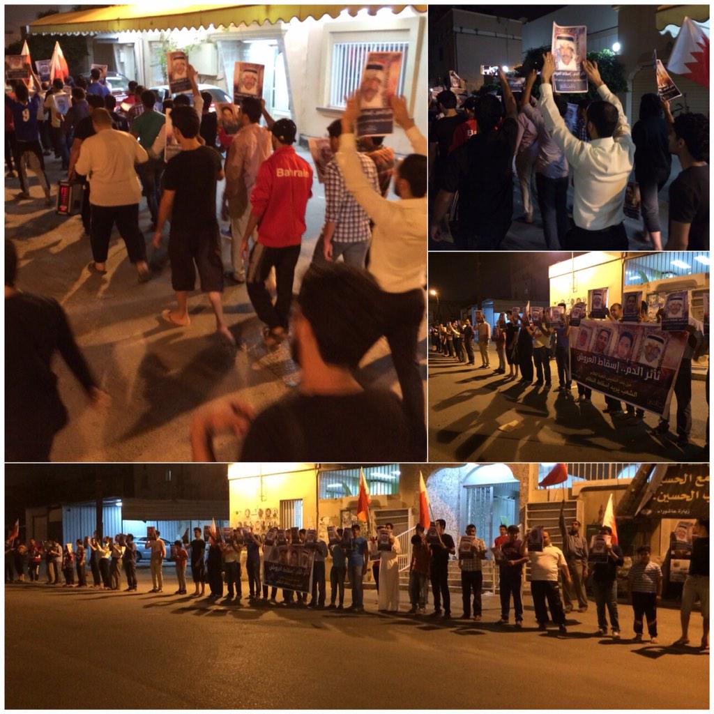 ALWEFAQ's tweet photo. 📷 البحرينيون يحيون ذكرى الخميس الدامي وينادون بالقصاص من قتلة الشهداء ومحاكمة المسؤولين عن الهجوم البربري

#Bahrain 
 http://t.co/EvzobEppq0