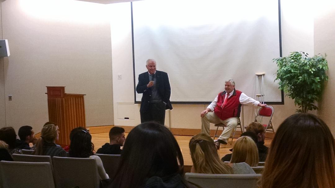 SigmaNu_UHart's tweet photo. President's summit with president Walt Harrison and Lee Peters @Horkysez @Hartford_IFC #GreekUnity http://t.co/KONoHEG9mj