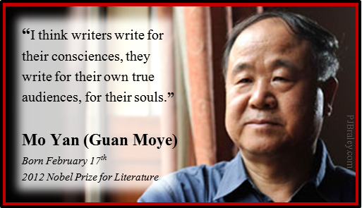 Happy Mo Yan! I hope everyone is writing for their soul today.  