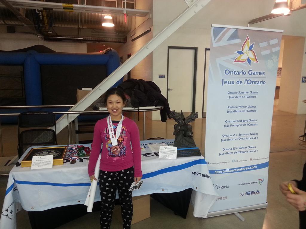 Looks like we have a future Ontario Games participant visting us &amp; <a href="/KidSportOntario/">KidSport Ontario</a>  at <a href="/ONheritage/">Ontario Heritage Trust</a> event