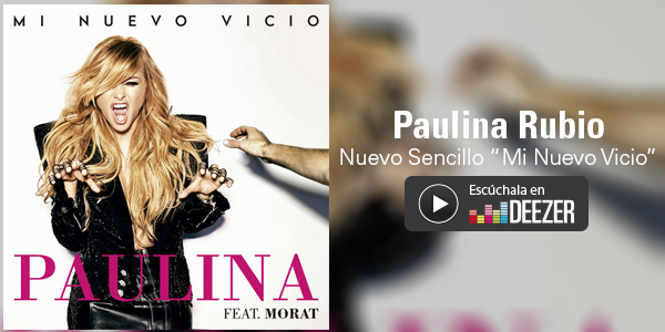 DeezerLatino's tweet photo. .@paurubio está de regreso con su sencillo #MiNuevoVicio escúchalo aquí http://t.co/df1qggvhU4 http://t.co/tXt6yuO0L0