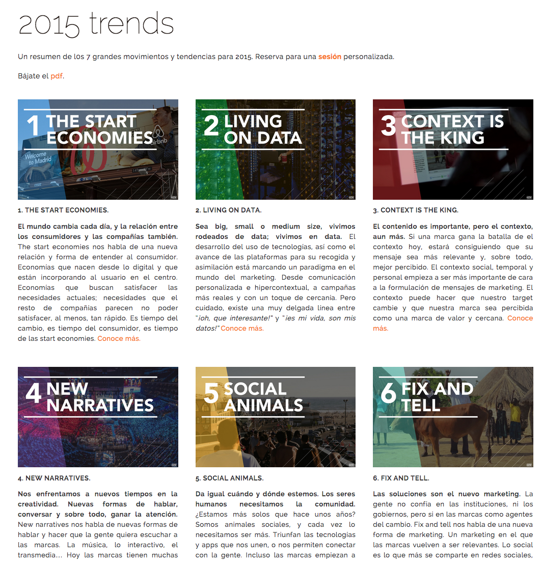 PS21__'s tweet photo. NOW presenta las 7 grandes #tendencias de 2015, échale un vistazo al resumen http://t.co/IqzZQSAcJp #trends #NOWunit http://t.co/wfntgGbKUW