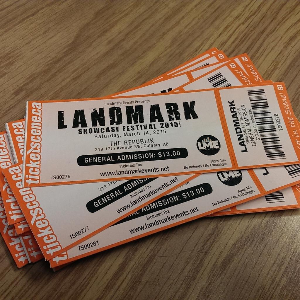 We're happy to announce that we will be playing the Landmark Showcase Festival on Saturday March 14 at The Republik.