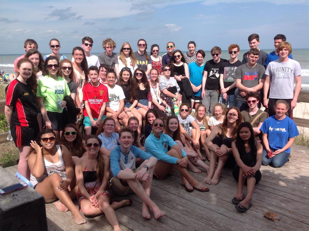 Fun in the Sun.  Aquinas &amp; MCC students together at Paradise Beach ...#Aquinas2015