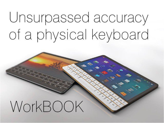 Louis_Keeper's tweet photo. Ý tưởng thiết kế tablet BlackBerry WorkBook mang bàn phím vật lý. http://t.co/JZU33xEbGG http://t.co/mYhbI0e1N5