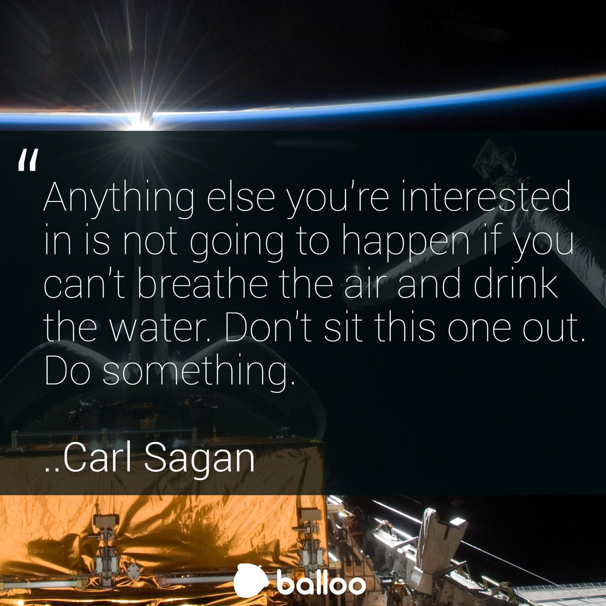 Well, that is pretty convincing. Save the #planet, save your #hobbies.