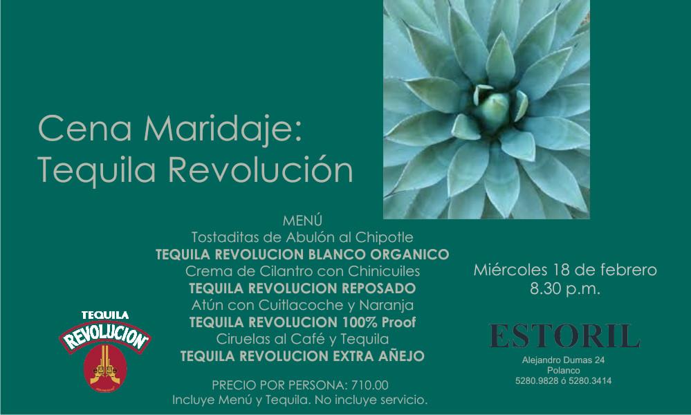 MarcoBeteta's tweet photo. #MBbePresent Mañana es la cena maridaje con Tequila Revolución en Restaurante Estoril. Enjoy! http://t.co/9zWDOh6ZdB