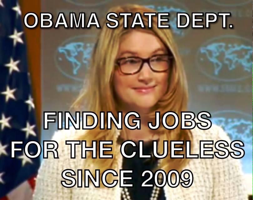 mnrobot's tweet photo. #ObamaStateDept Finding jobs for the clueless since 2009 #MarieHarf #moronathon #vrwc #tcot http://t.co/B9vsyJTw8L