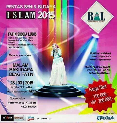 FatinisticG1's tweet photo. Perdana Konser @FatinSL di Manado tgl 28 Maret 2015, Pemesanan Tiket Hubungi CP @FatinisticMNDO : 0896-1098-7442 » http://t.co/zfLg4rajs0