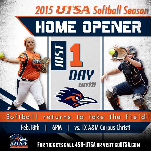UTSA Softball (@utsasb) on Twitter photo Are you ready for <a href="/UTSASB/">UTSA Softball</a> !? Tomorrow we open up at home vs. TAMUCC! Game starts @ 6pm! #birdsup #UTSA Are you ready for <a href="/UTSASB/">UTSA Softball</a> !? Tomorrow we open up at home vs. TAMUCC! Game starts @ 6pm! #birdsup #UTSA