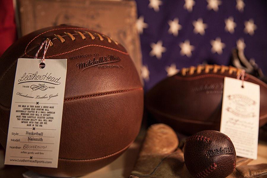 mitchell_ness's tweet photo. More info coming soon... ⚾️🏈🏀 @LeatherHdGloves #handmade #MadeinUSA #mncollab #mncollection #mnsneakpeek http://t.co/kAFneujPjy