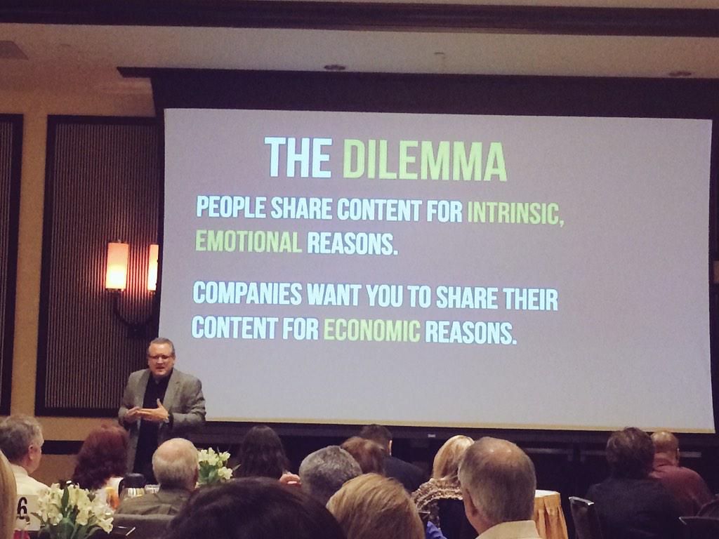 SabraRubinstein's tweet image. The dilemma via @markwschaefer  @renoama #ContentCode #ContentMarketing