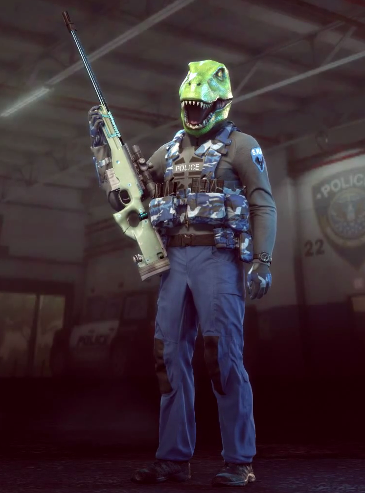 Battlefield's tweet photo. #BFHardline masks take up a Gadget slot. What you gonna roll?
RT Dino Mask
FAV Wolf Mask
c/o @MrProWestie http://t.co/HJJnI6FqEx