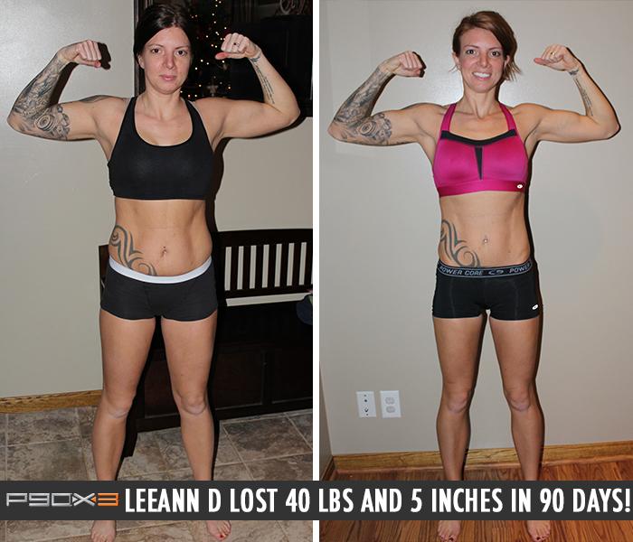 #TransformationTuesday LeeAnn lost 40 pounds in 90 days with <a href="/P90X3/">P90X3</a>. Learn more here: bit.ly/P90X3SS