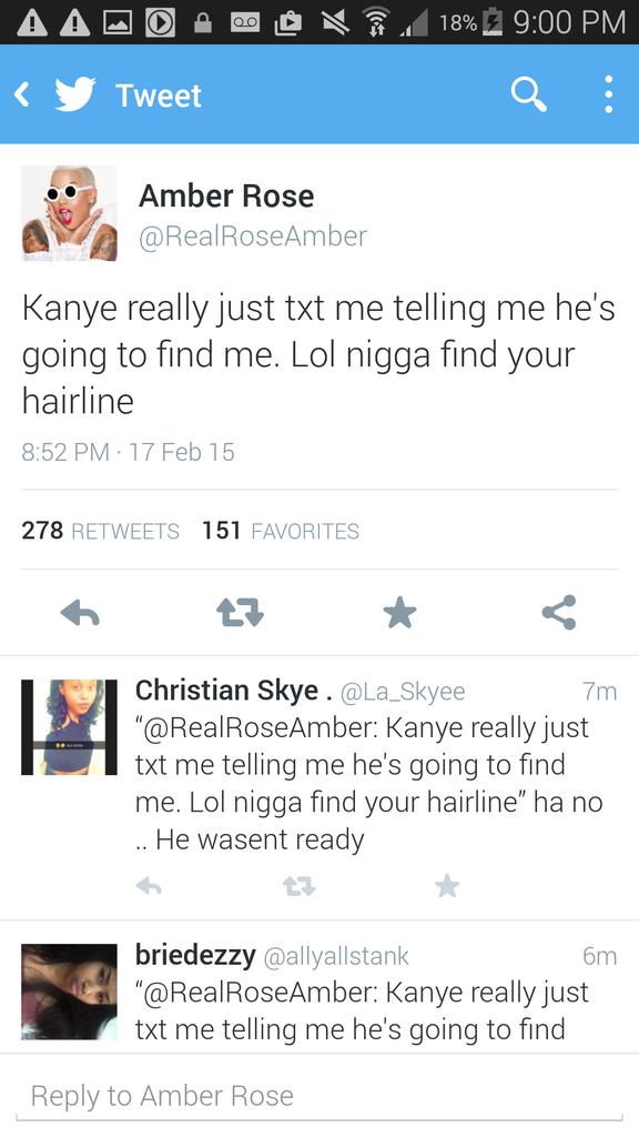 AManShouIdBe's tweet photo. For Yeezus sake Amber Rose💀 http://t.co/JAdljlsuWc