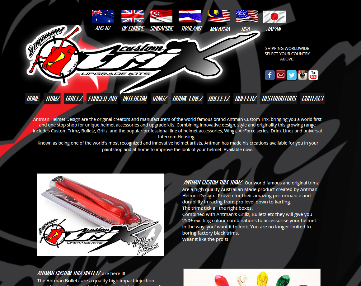 AntmanArmy's tweet photo. New site launch! http://t.co/UgFLd4cgan Find a distributor in your country #customtrix @AMCustomTrixEU @grichardson28 http://t.co/uVFKVFqAnc