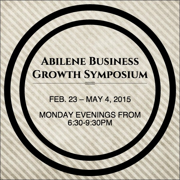 WTIN_abilene's tweet photo. Abilene: Time is running out to register for the Abilene Growth Symposium classes! The http://t.co/cd1KgHnEyI... http://t.co/Jnf7q2jIOZ