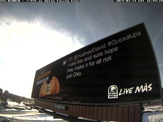 @HudmanDavid If the Quesalupa goes national, we'll have you to thank.
