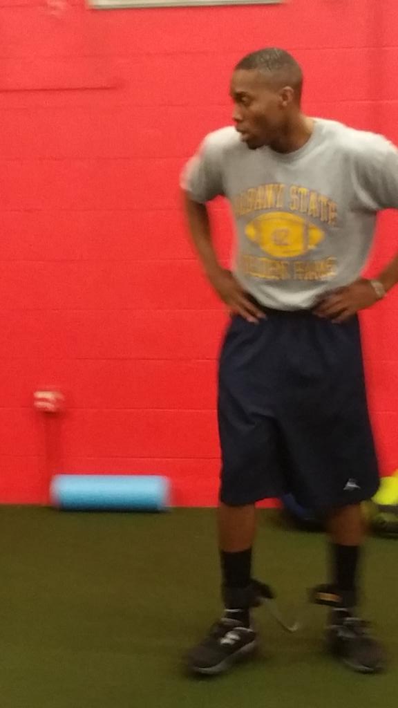 MarkLiles3's tweet photo. Albany State University All Conf. DB Calvin Harris training at SAT for the next level of football. http://t.co/rbnRiA9byz