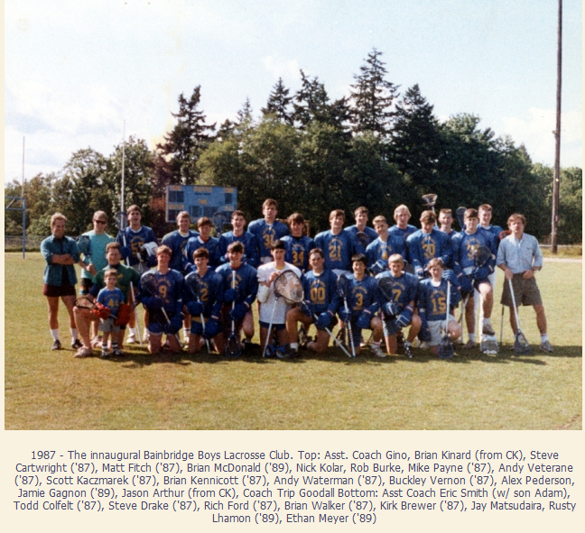 Inaugural BI Lax Team - 1987