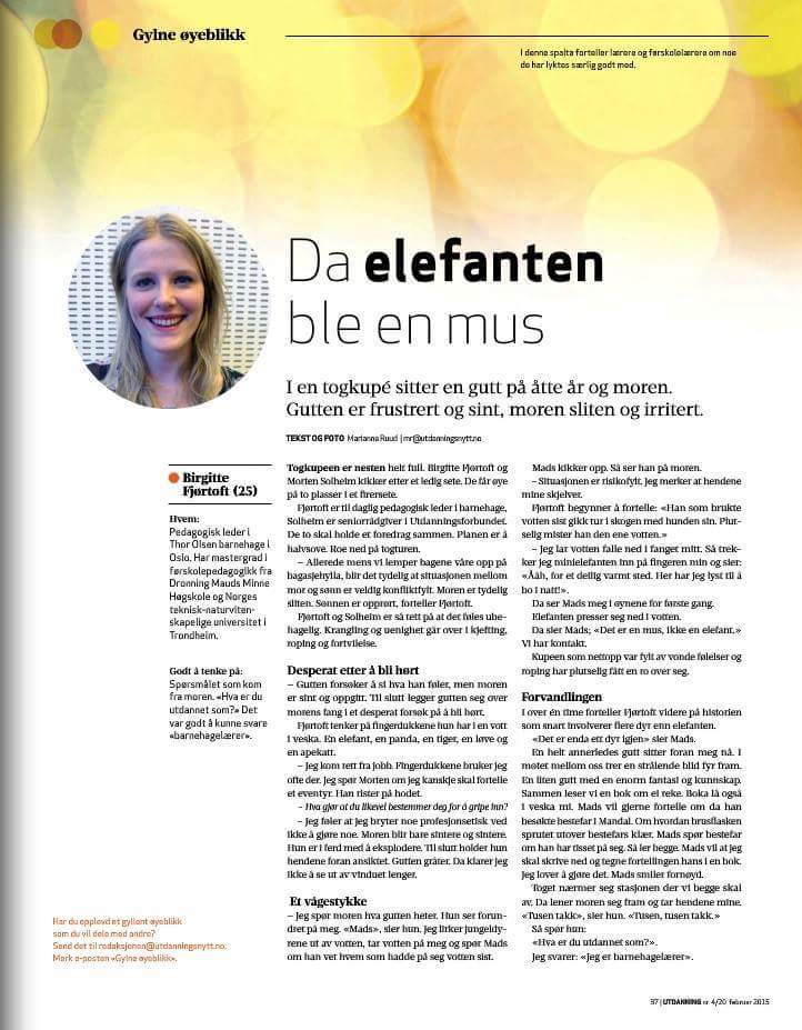 mettebeni's tweet photo. Om en elefant som ble til en mus.Og om @Birgfjo som ikke lukket øynene. #togtur #barnehagelærer http://t.co/Qzeqmawj20