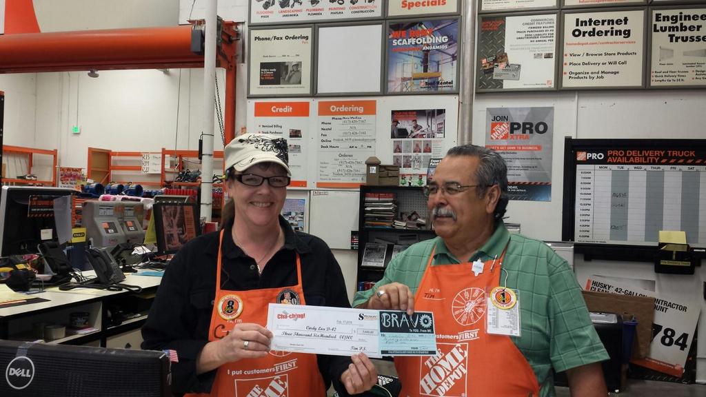 Vera K Willems (@verakwillems) on Twitter photo PS Tim recognizing PASA Cindy with Bravo & Cha-ching check for $3600 Window lead that sold! <a href="/Flagship8438/">Burleson Home Depot</a> <a href="/KratzWill/">Will Kratz</a> PS Tim recognizing PASA Cindy with Bravo & Cha-ching check for $3600 Window lead that sold! <a href="/Flagship8438/">Burleson Home Depot</a> <a href="/KratzWill/">Will Kratz</a>
