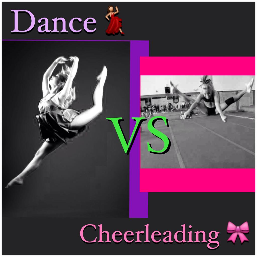 TumblingForLife's tweet image. Dance VS Cheerleading. RT for Dance💃 Fav for Cheerleading 🎀 #cheerleading #Dance