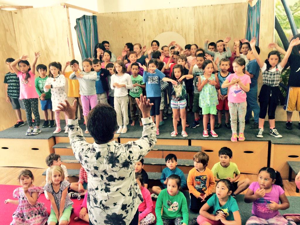daniel_haines's tweet photo. Otari kids do a mean kapahaka, the girls are harmonising and the boys have a fierce pukana, I'm stunned #swy27 http://t.co/sx4YJ2pZwV