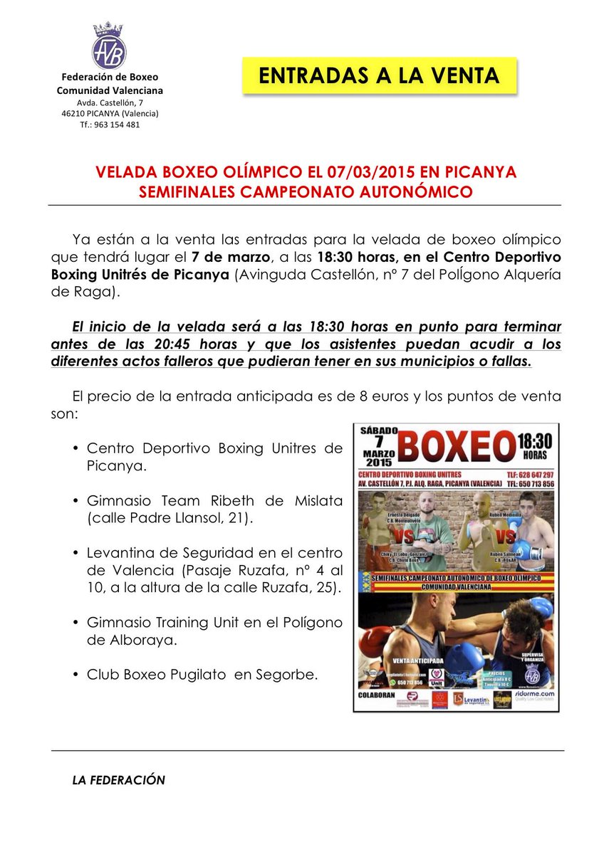Federación Boxeo CV  tweet media