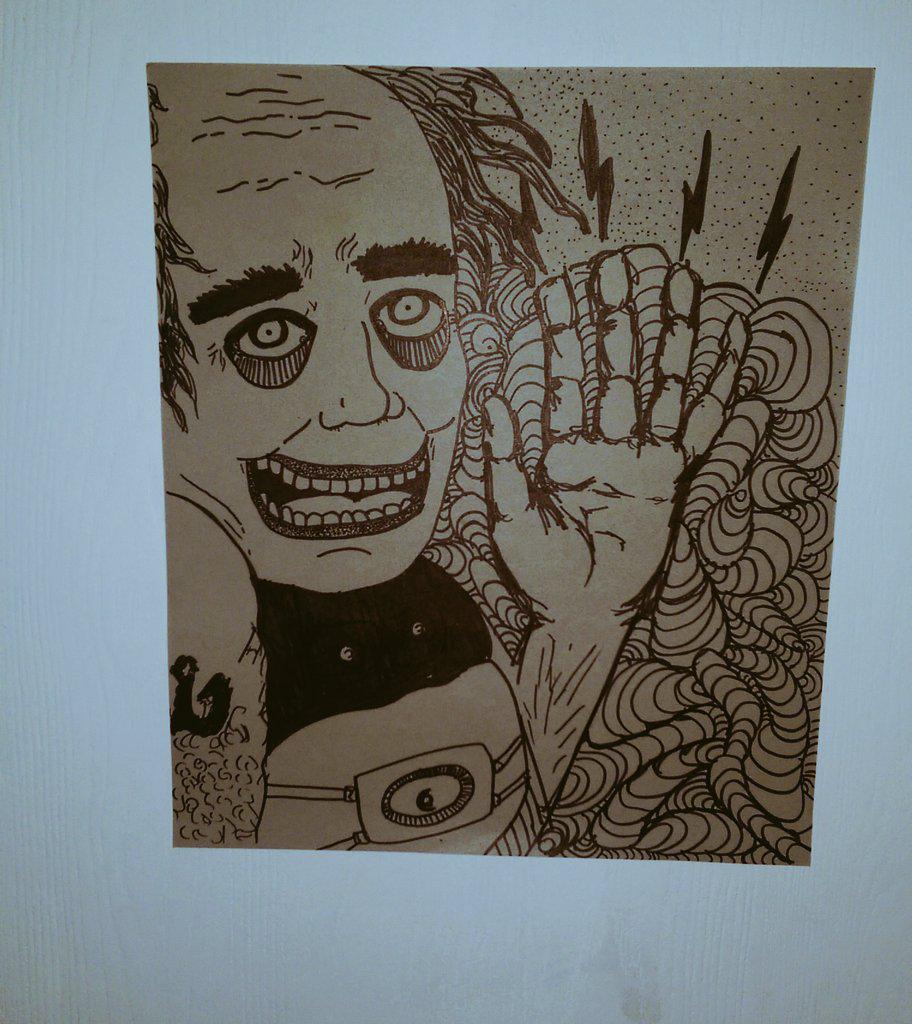 glitterdeathcat's tweet photo. For what it's worth, I'll fight the norm to the end #wizardbrain #weird #Portland #illustration 💀✨👅 http://t.co/nWOkPyj9Kw