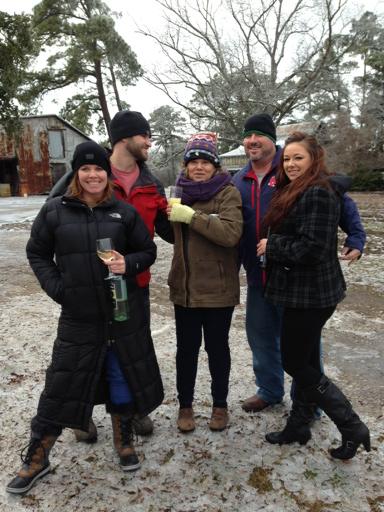 barefootfarmnc's tweet photo. Ice capades at brothers farm http://t.co/2IudETKHGS