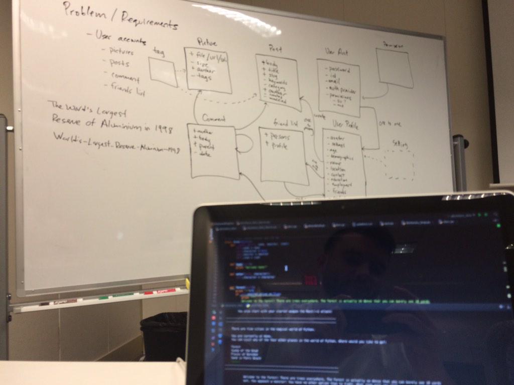 BigDimples113's tweet photo. Adventures with Python. #python #school http://t.co/nuiG6Olfz3