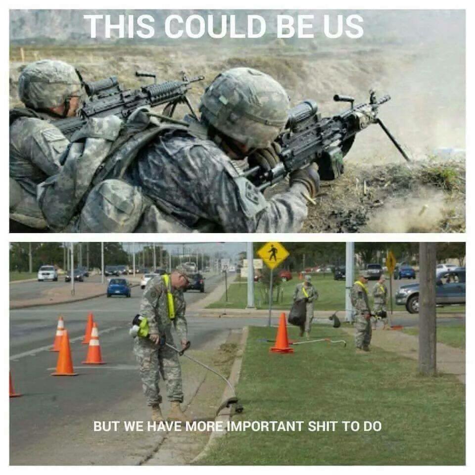 BasicMilitary's tweet image. #BasicMilitaryProblems #USN #USAF #USMC #USA #USArmy