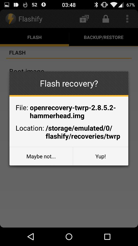 Mapkmaster's tweet image. Зато через утилиту #Flashify всё заебись.