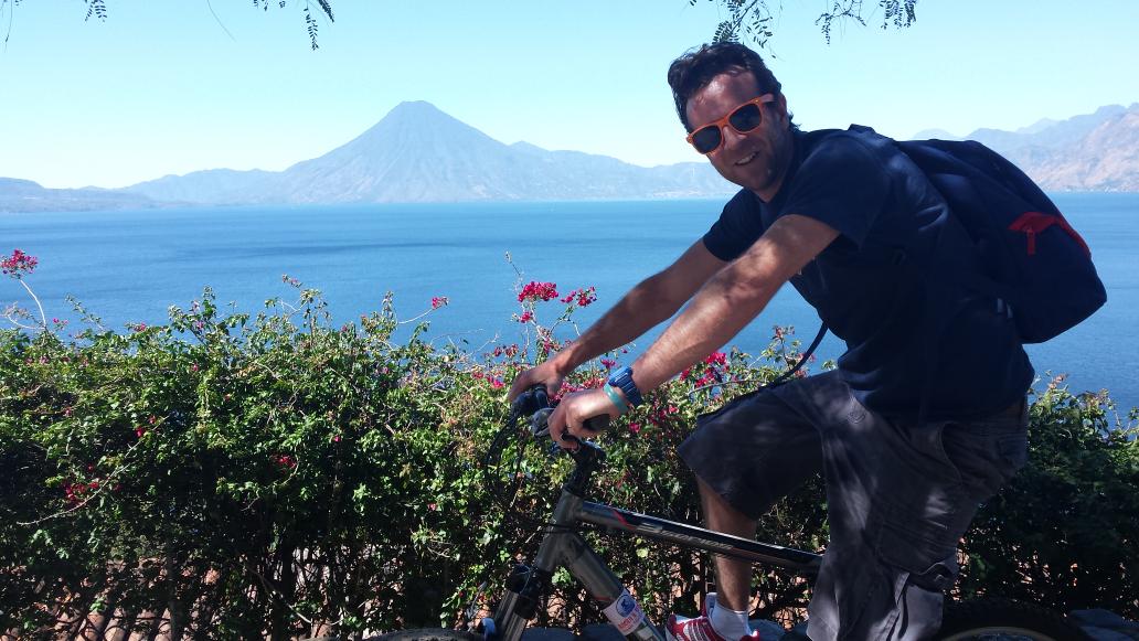jameslfburton's tweet photo. Having a cycle around Lake Atitlan in Guatemala. Such a peaceful place. http://t.co/AL4AZ6mLJs