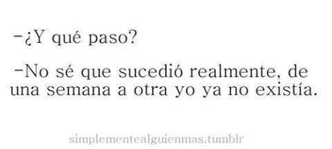 No me hables de tristeza si no te pasó.