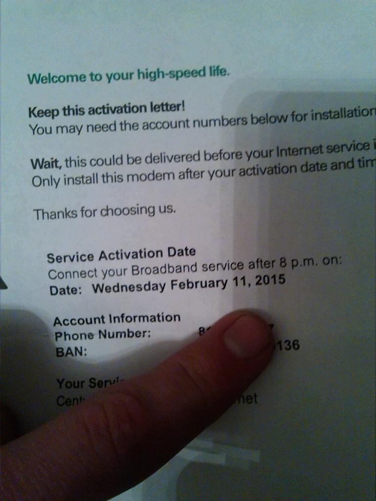 TheMFLoneStar's tweet photo. @CenturyLink I knew I made the wrong decision #boutaweekago no internet no callback and can't reach any techs/support http://t.co/M9vWSoFftY