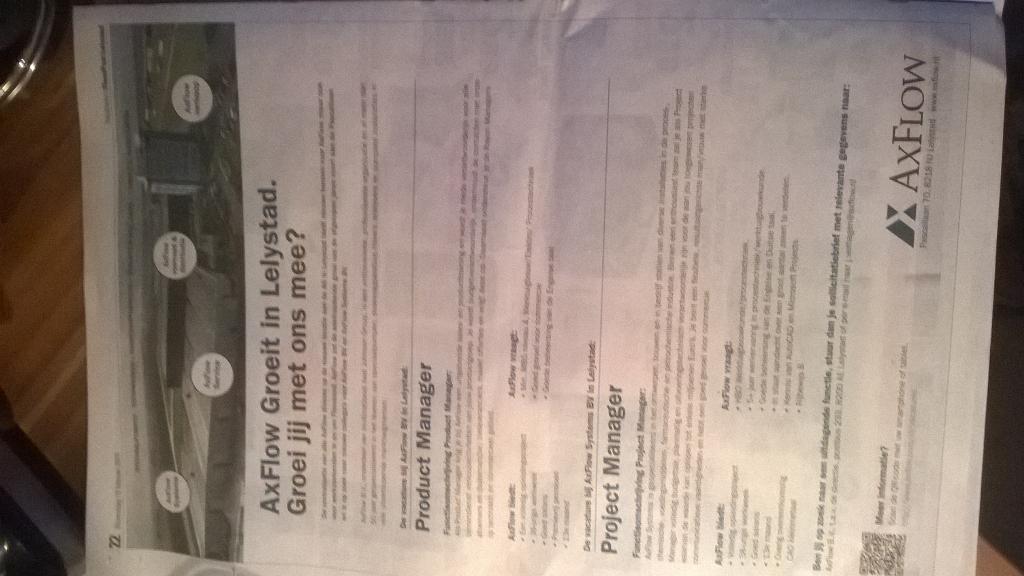 Vacatures bij huurder <a href="/AxFlowBV/">AxFlow B.V.</a> in <a href="/FlevoPost_nl/">FlevoPost</a>