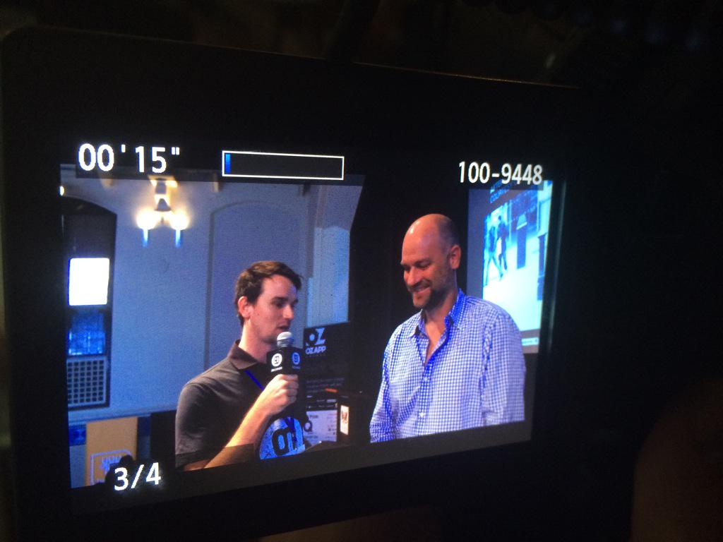 Perks of the job, chatting to Tom Katis about coming back from failure, singularity &amp; data security #WestTechFest