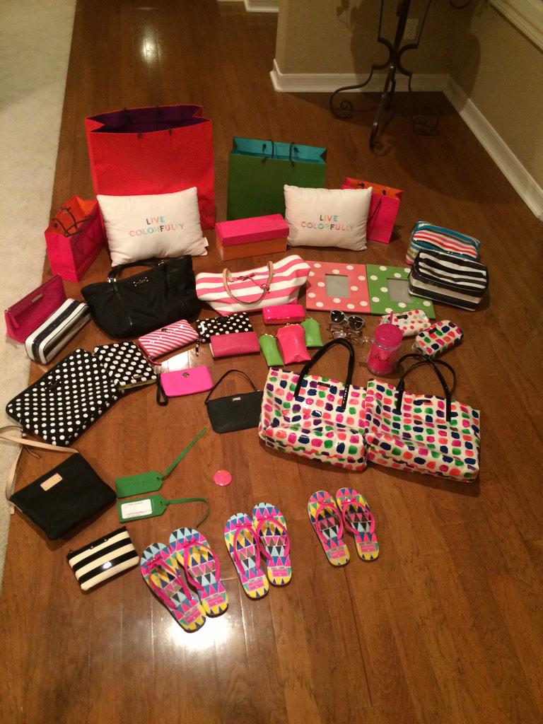 only in the kenerson family do u get a Kate spade diary 4 looks &amp; have each purse in every color... <a href="/BrookeKenerson/">brooke kenerson</a>