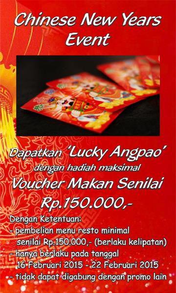 winnerbratwurst's tweet photo. Get your 'Lucky Angpao' on 16-22 Feb'15.. One of Prize is voucher Rp.150.000,- for dine in @winnerbratwurst http://t.co/bst4pX662l