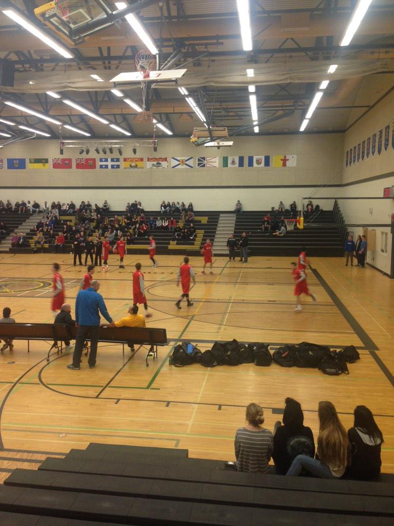 MBSS warming up for tonight's game 7pm at KSS! Seeing a lot of MBSS School Spirit here supporting the Senior Boys