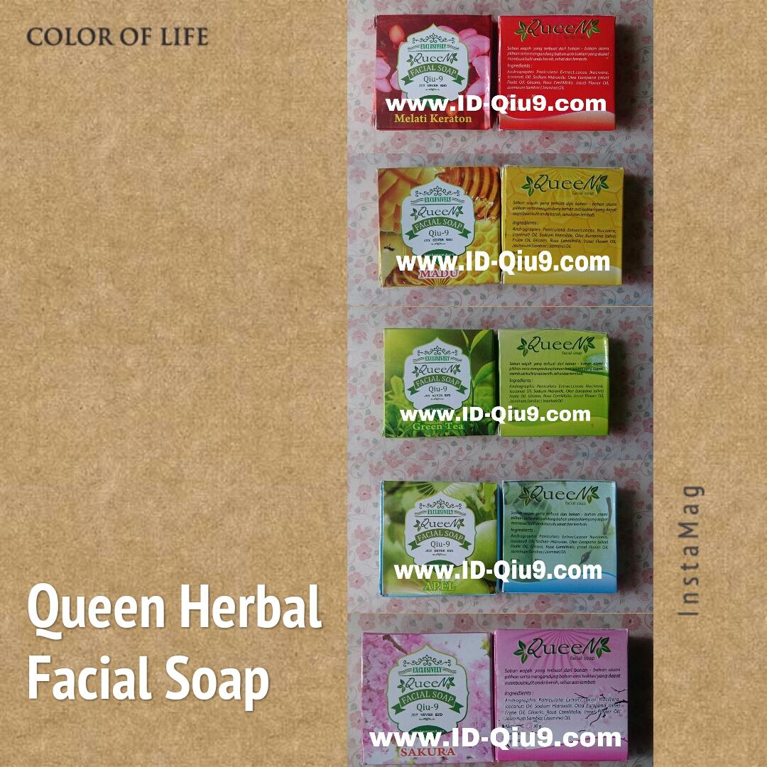 Color of Queen Herbal Facial Soap. 
Hadir dgn 5 varian warna dgn keharuman yg menyegarkan utk memanjakan kulit anda..