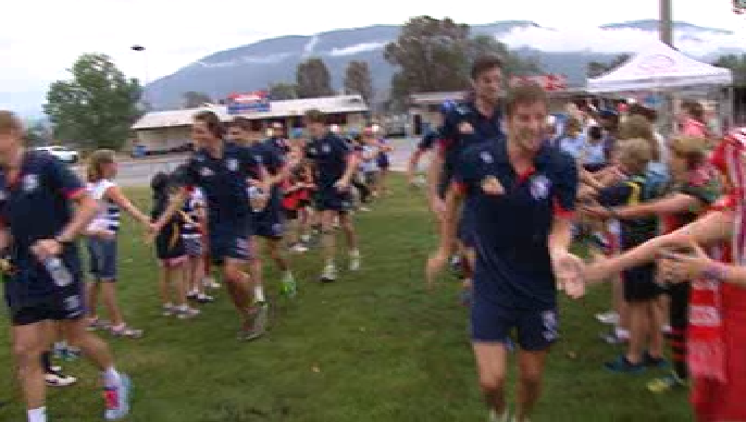 <a href="/westernbulldogs/">Western Bulldogs</a> are the most precious plane cargo to arrive in Corryong since the Queen flew in 61 years ago @AFLNEB