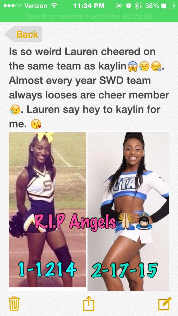 Chloelollyxx's tweet photo. #Prayforswd #RIPLauren #Ripkaylin 😔 Say to to kaylin for me🙏 http://t.co/qPCn8DMNRJ