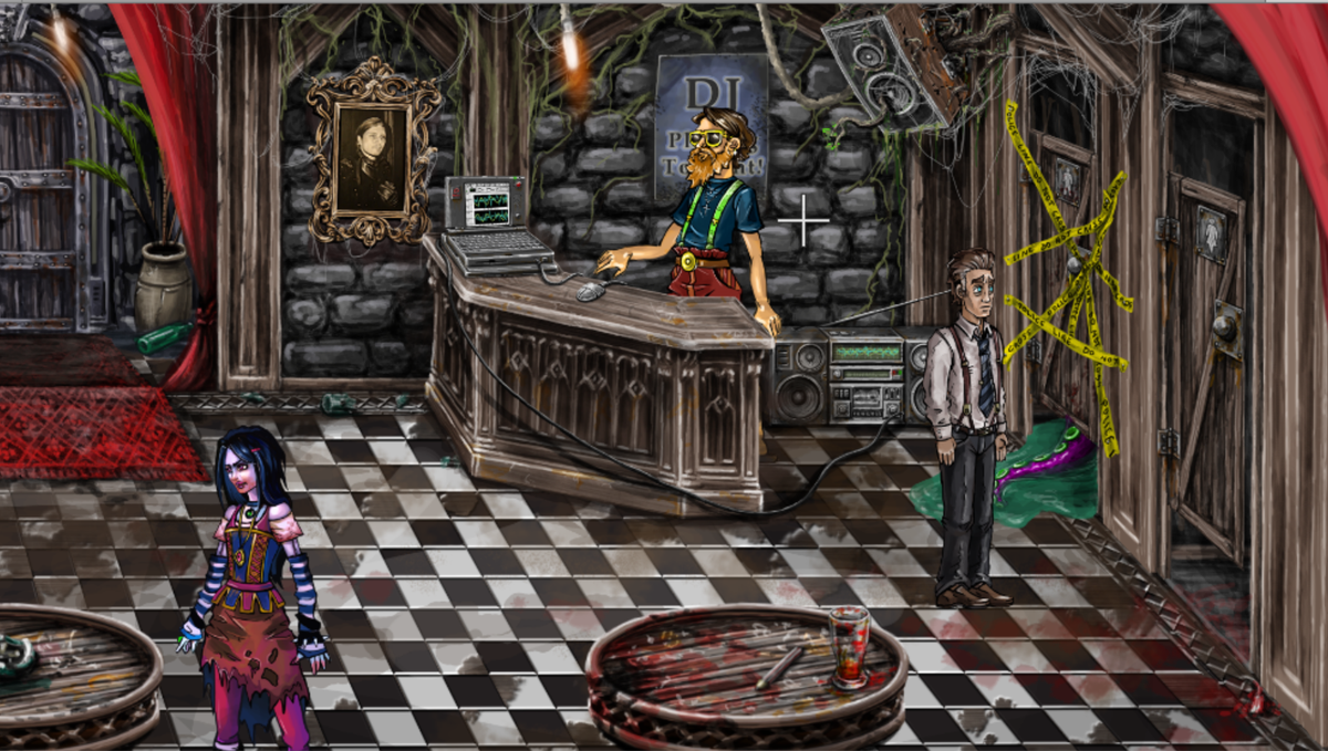 indiepointclick's tweet photo. Screenshot from Vincent the Vampire, returning to kickstarter soon! #pointandclick #indiedev RT if you like it http://t.co/sem1miKCtk