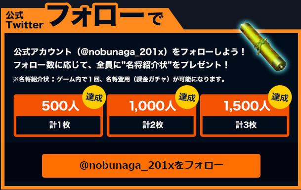 O Xrhsths 信長の野望 xx 公式 Sto Twitter 運営 こんにちは 芦上まつりです なんと1日でフォロワー1500人を達成しました 事前登録していただいた方全員に 名将紹介状 ３枚 の特典シリアルをメールにて後日ご連絡いたします Nobunaga1x Http T Co