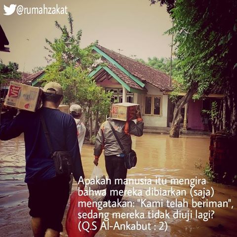 Setiap orang yg beriman Pasti Allah Akan Uji ia, seperti FirmanNya dalam ayat Al-Quran Surat
(Q.S Al-Ankabut : 2)
