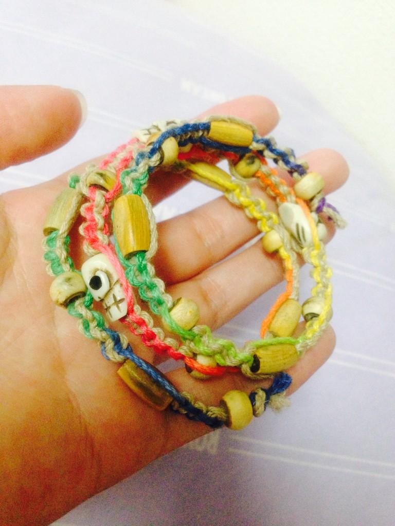 HKR_MCD's tweet photo. ドクロちゃんをアクセントに❤︎

#ハンドメイド
#ハンドメイドアクセサリー
#ヘンプアクセサリー
#なんかいいとおもったらRT http://t.co/BPijxn2bAs