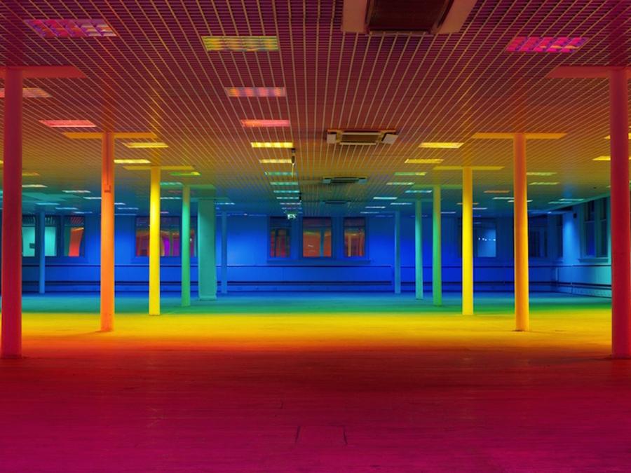Check out @LizWest_Art's chromatic cloak of coloured light: frameweb.com/news/your-colo… #light #design <a href="/CastlefieldGall/">Castlefield Gallery</a>